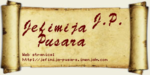 Jefimija Pušara vizit kartica